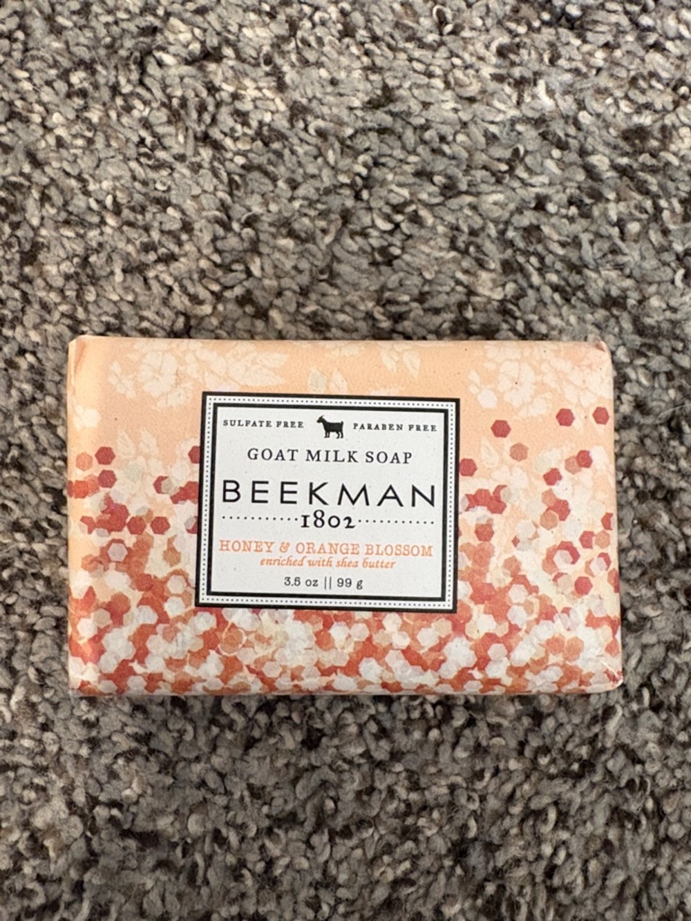 Beekman 1802 Honey & Orange Blossom Soap - Peach, Coral, Cream